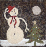 Snowman at Night kit and Pattern