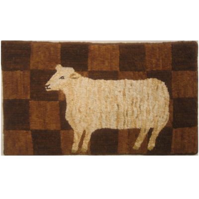 rug hooking sheep designs