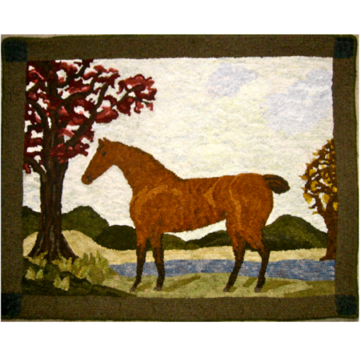 rug hooking horse designs