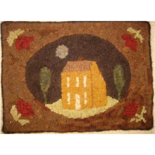rug hooking house designs, small designs