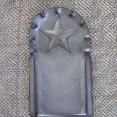 Fluted Star Tin Frame 4½" x 2½" — $20