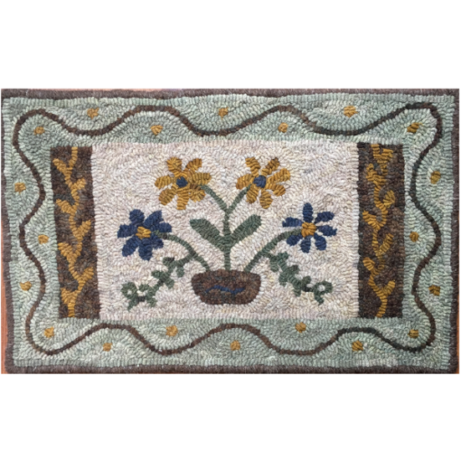 rug hooking designs, floral designs