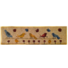 rug hooking finished rug, birds
